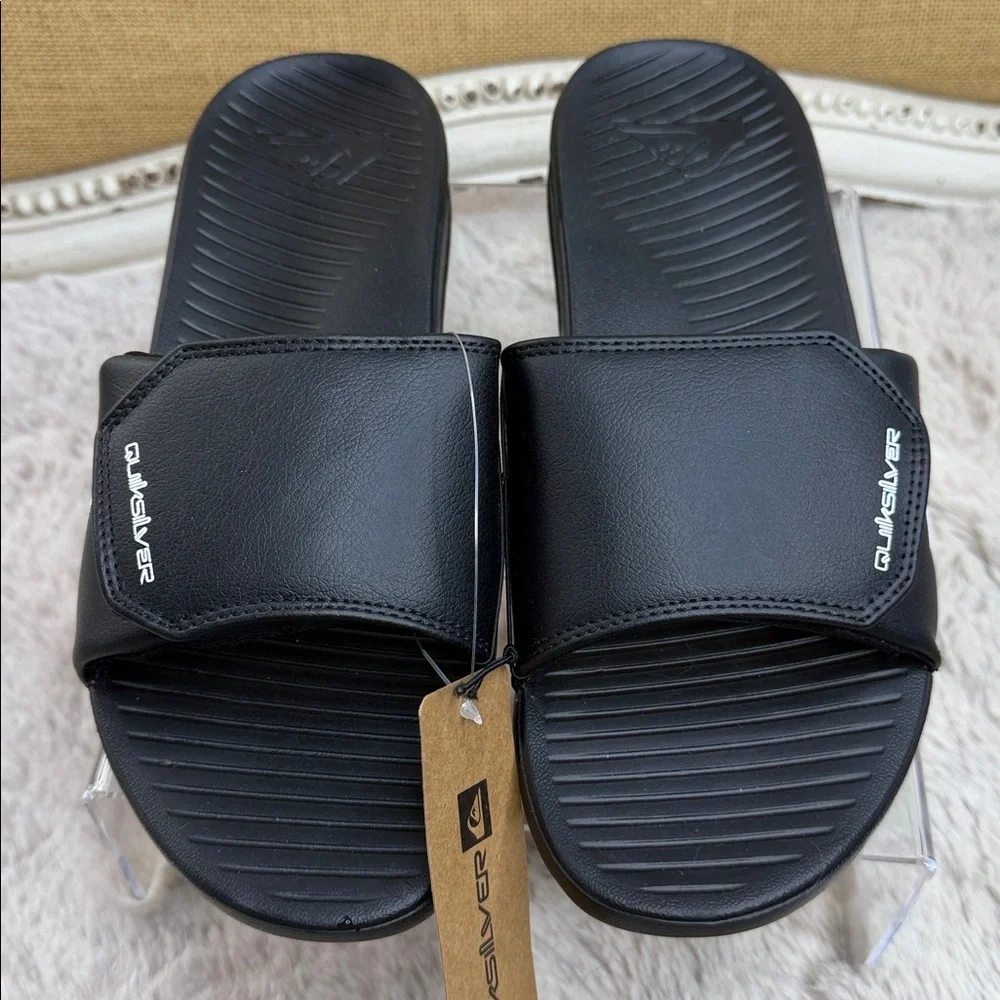 Quiksilver |  Black Coast Adjust Sandal, Size 9 NWT